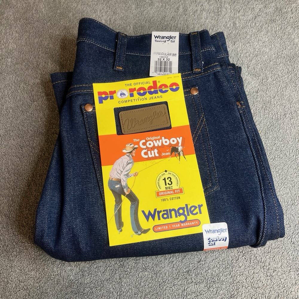 Wrangler Men's Blue Jeans 13MWZ Cowboy Cut 32x32 B347 New NWT